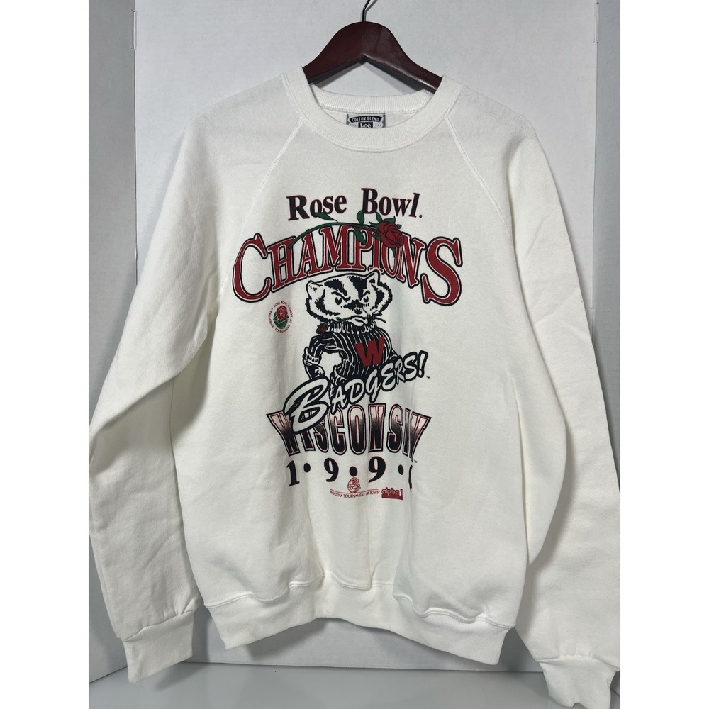 VTG 1994 Wisconsin Badgers Rose Bowl Football Crewneck Sweatshirt Size Large 041